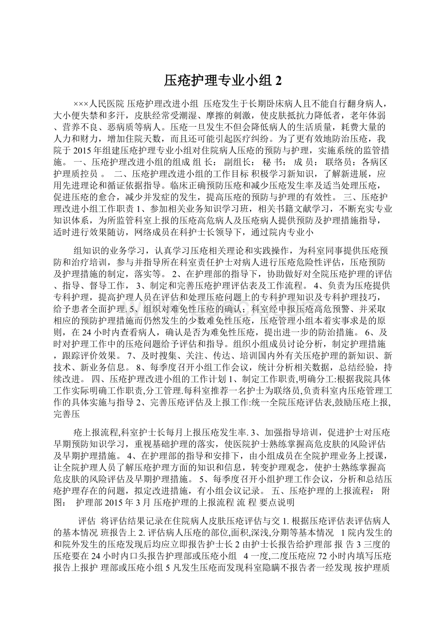 压疮护理专业小组2.docx_第1页