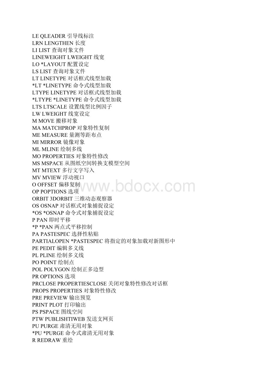 cad快捷键大全文档格式.docx_第3页