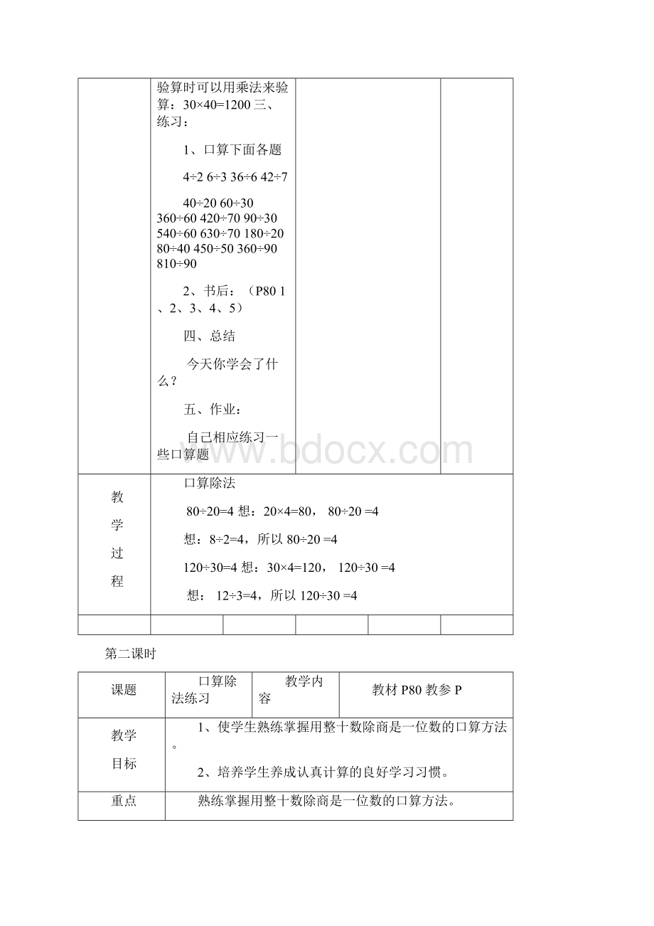 最新审定青岛版小学数学四年级上册新课标第五单元除数是两位数的除法导学案精品.docx_第3页