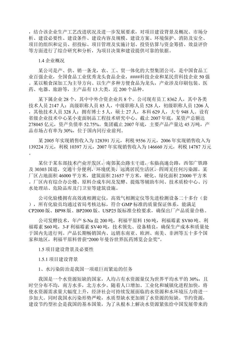 某污水治理项目可行性研究报告.docx_第2页