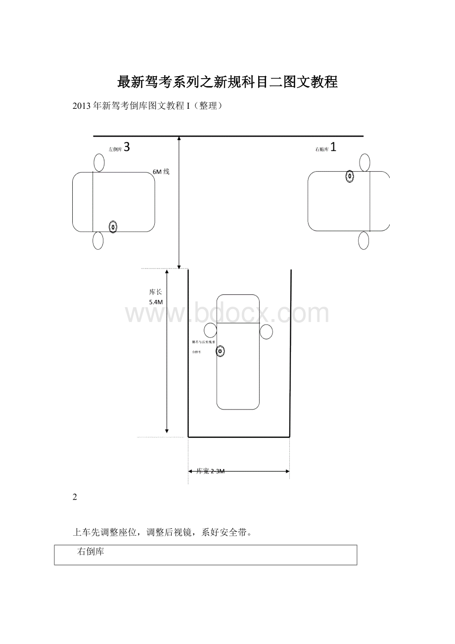 最新驾考系列之新规科目二图文教程Word文件下载.docx
