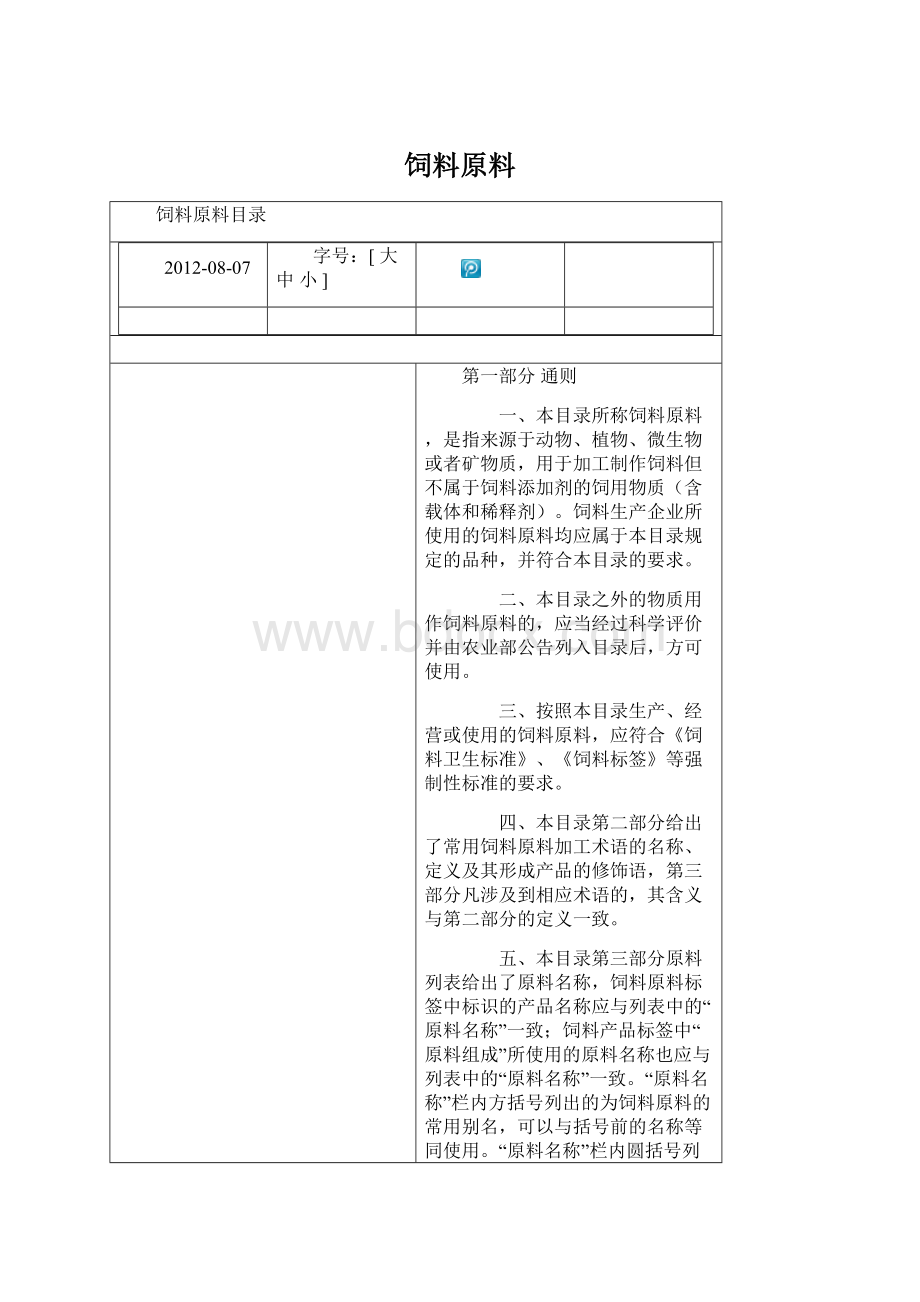 饲料原料文档格式.docx