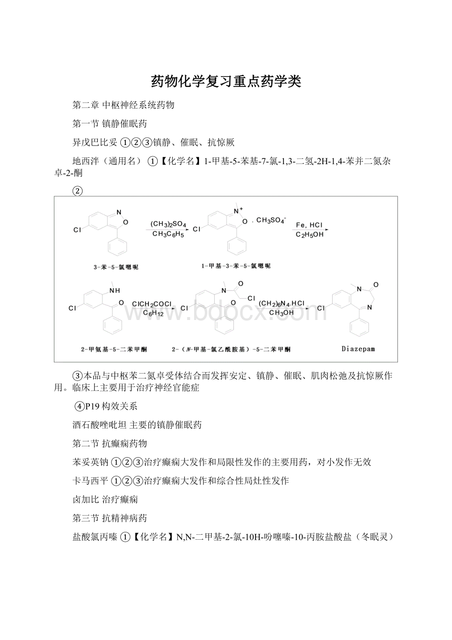 药物化学复习重点药学类Word格式文档下载.docx