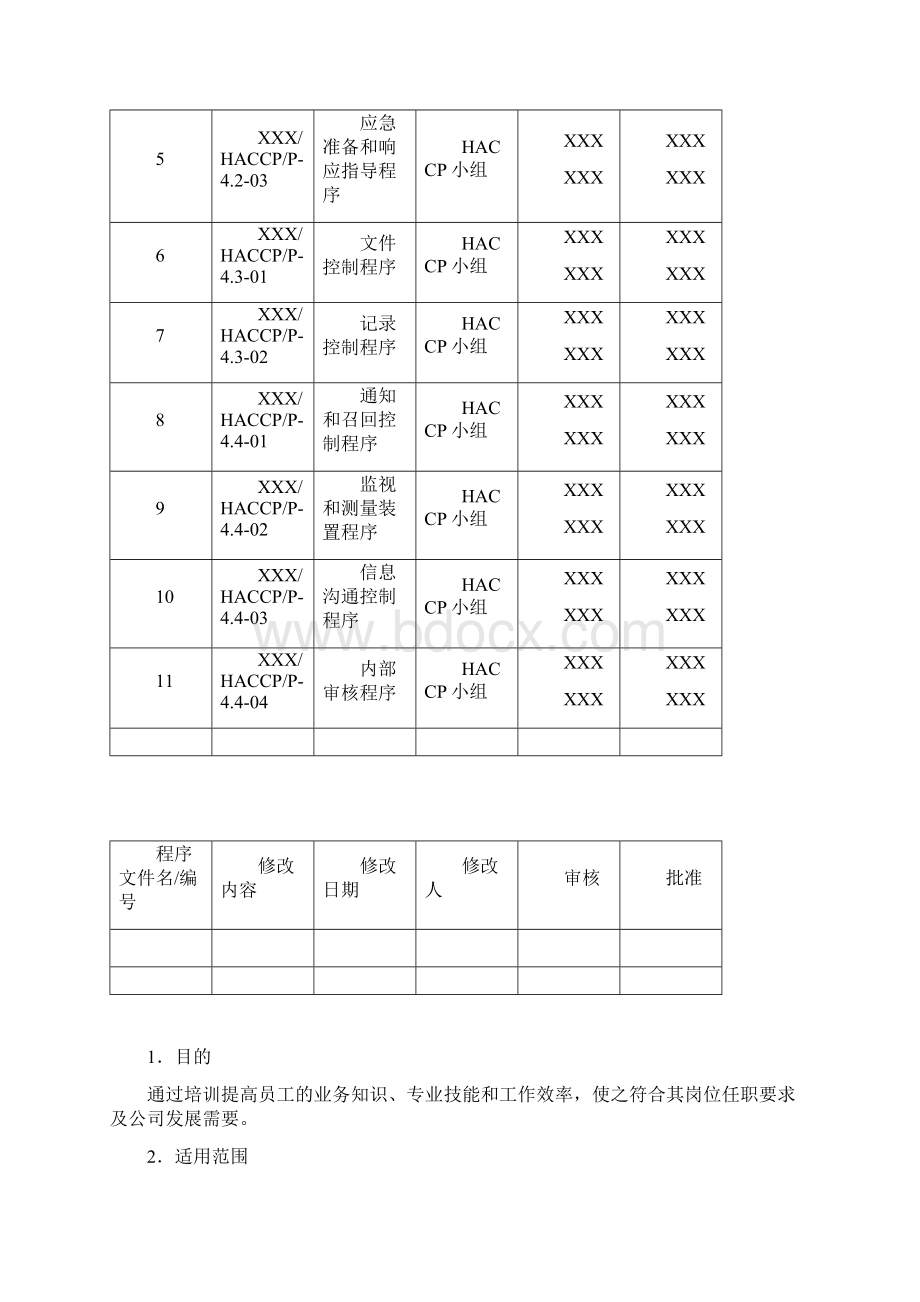 某食品厂食品安全程序文件汇编文档格式.docx_第3页