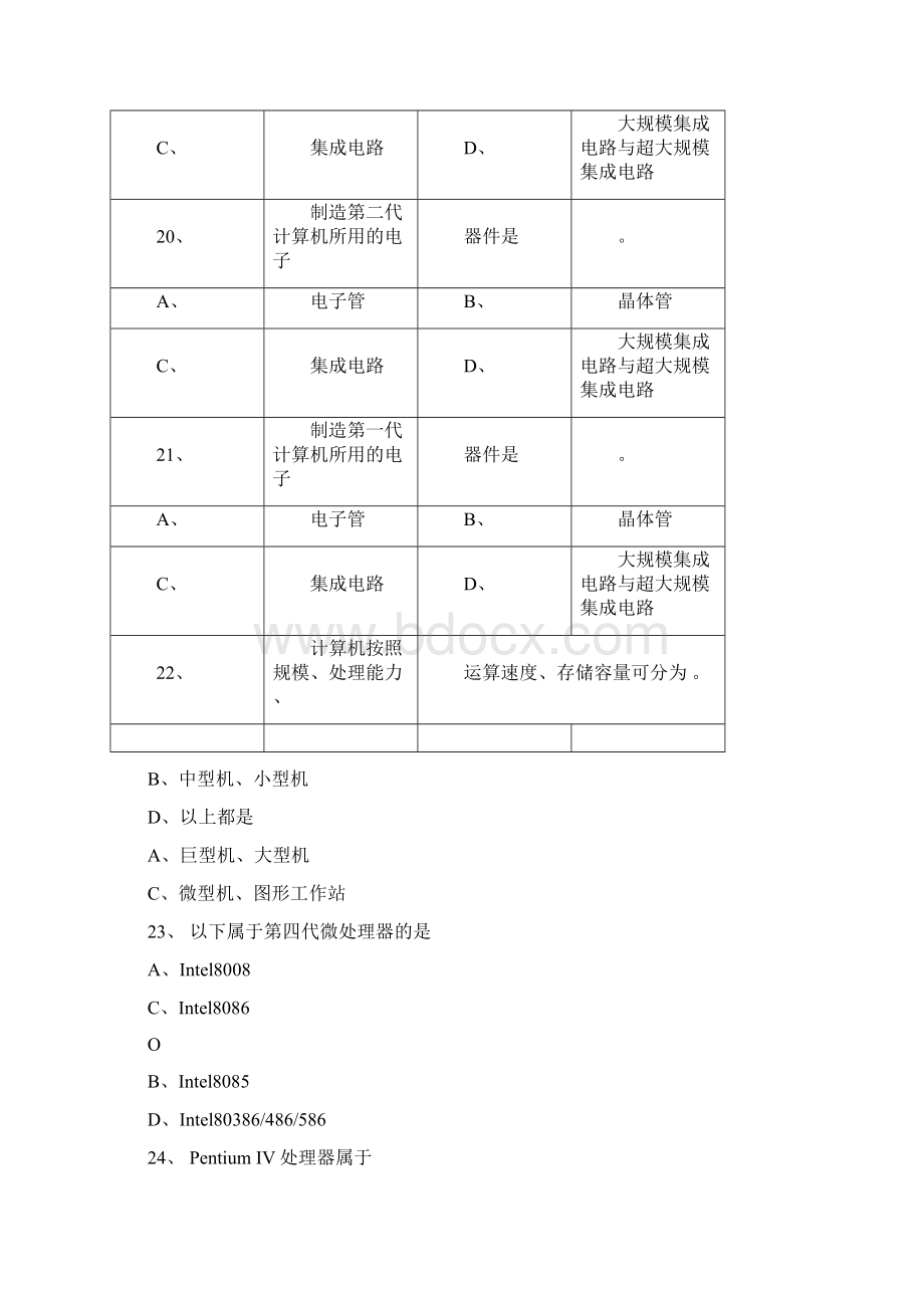 计算机基础题库1485道试题复习资料.docx_第3页