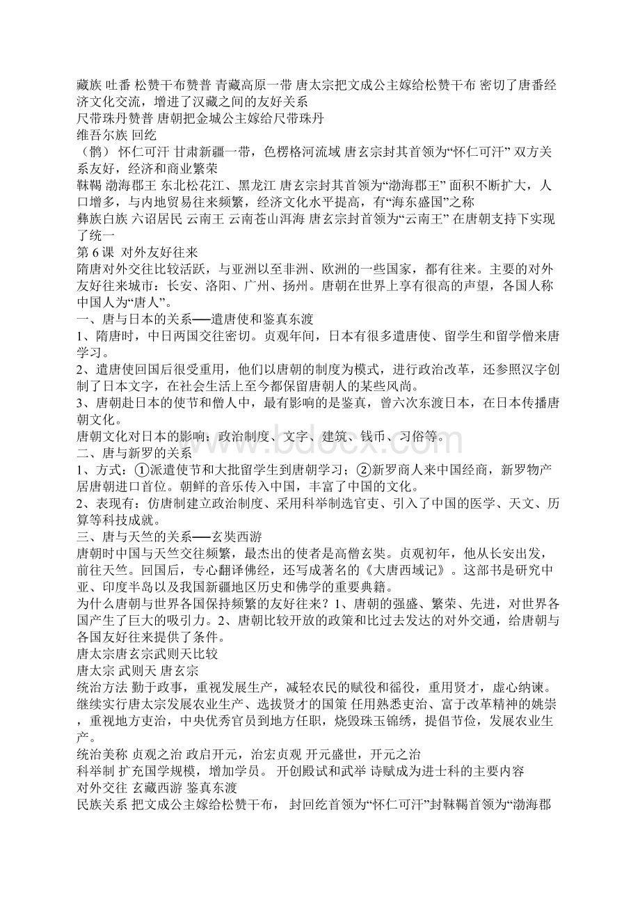 初一历史下册复习提纲.docx_第3页