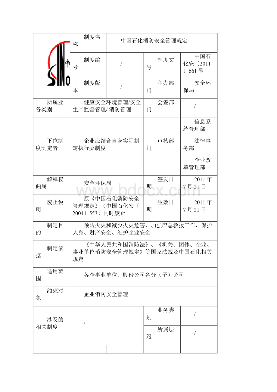 《中国石化消防安全管理规定》中国石化安661号721Word格式.docx_第3页