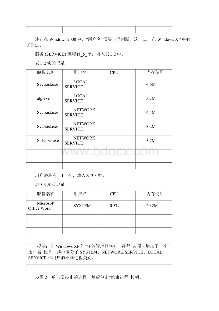 操作系统实验 实验1进程描述与控制Word格式文档下载.docx_第3页