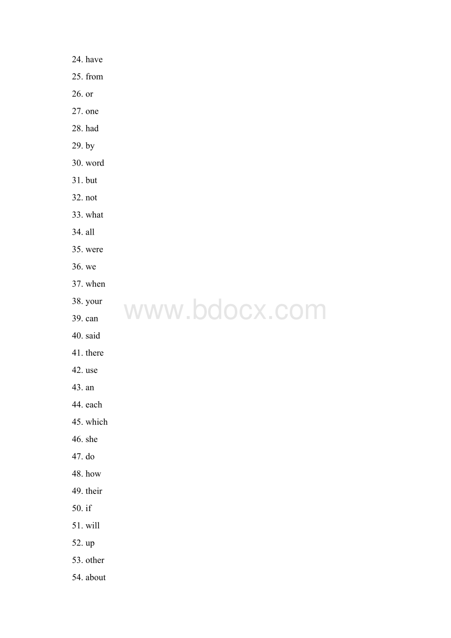 1000 Most Commonly Used English Words.docx_第2页