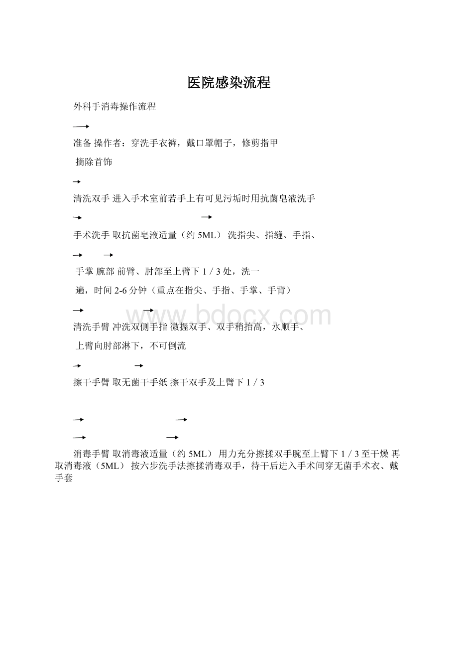 医院感染流程Word文件下载.docx