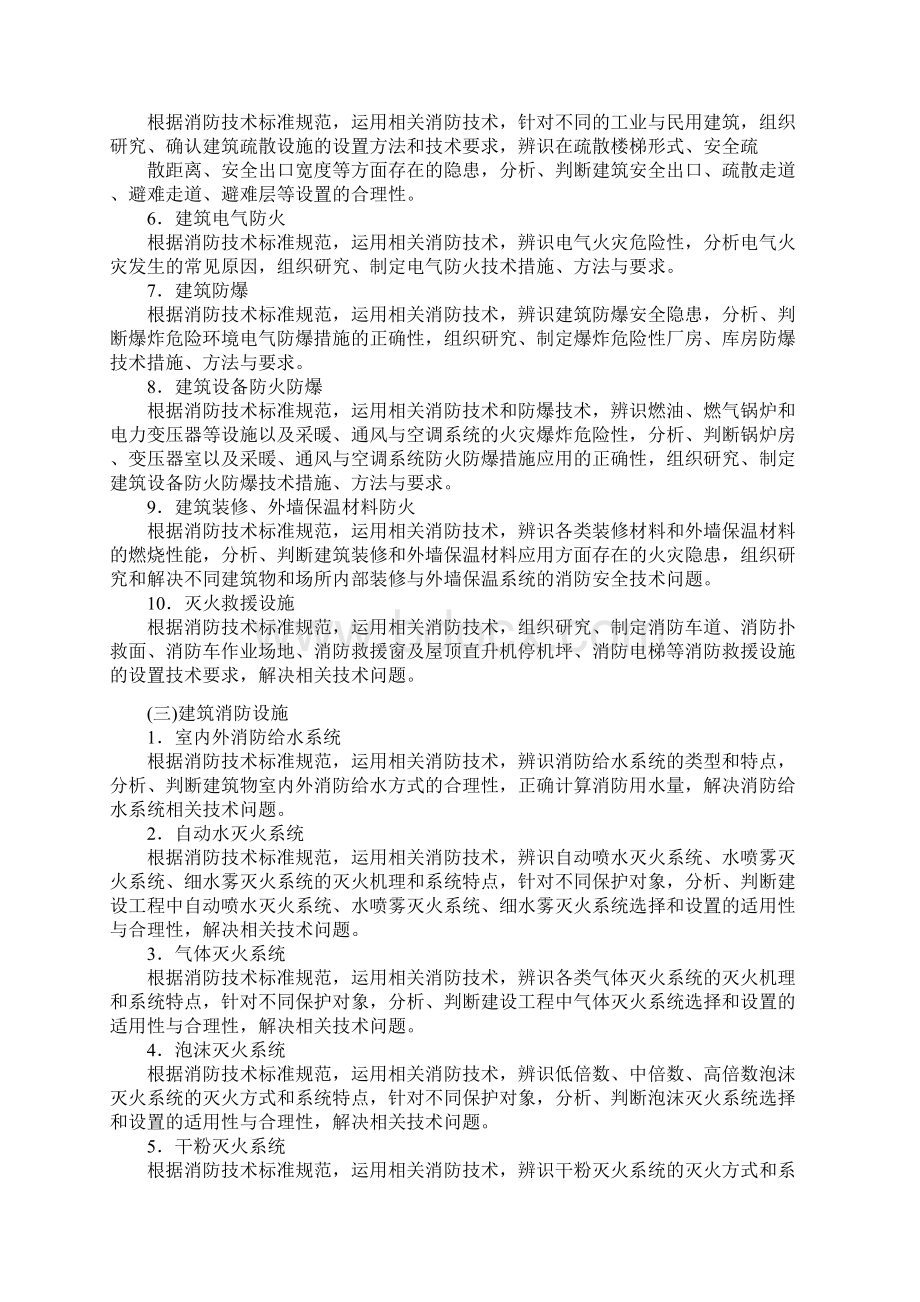 最全注册消防工程师考试大纲经典版docWord文件下载.docx_第2页