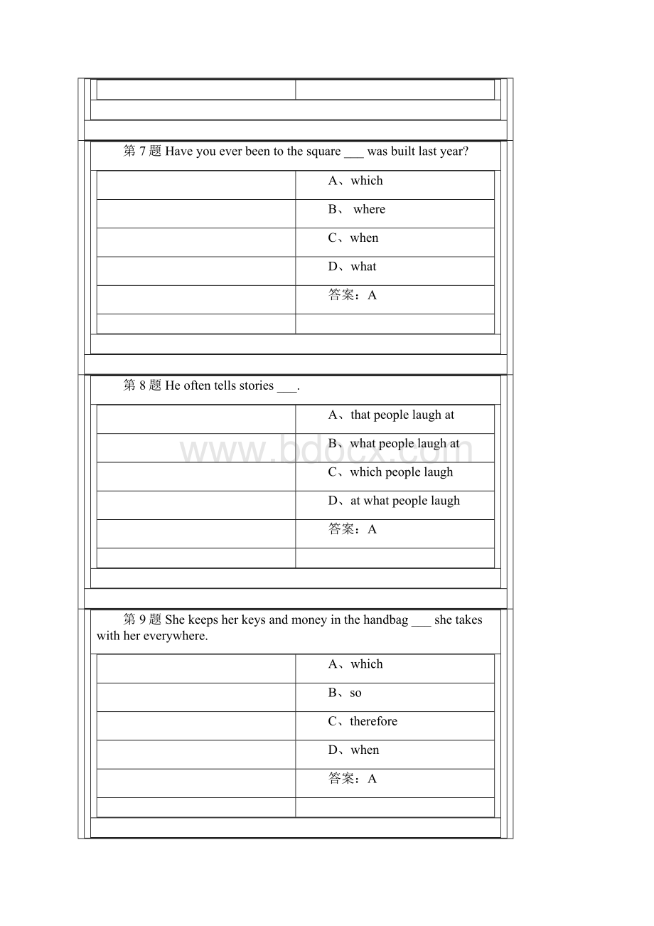 09学期《大学英语》预备级1作业14答案.docx_第3页