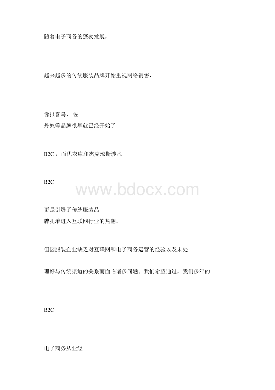 服装电子商务运营方案.docx_第2页