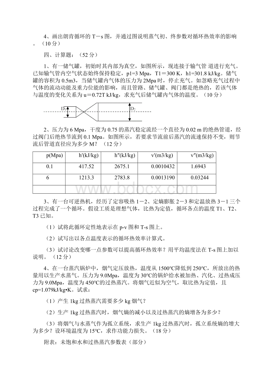 江苏大学硕士研究生入学考试工程热力学附答案Word格式.docx_第3页