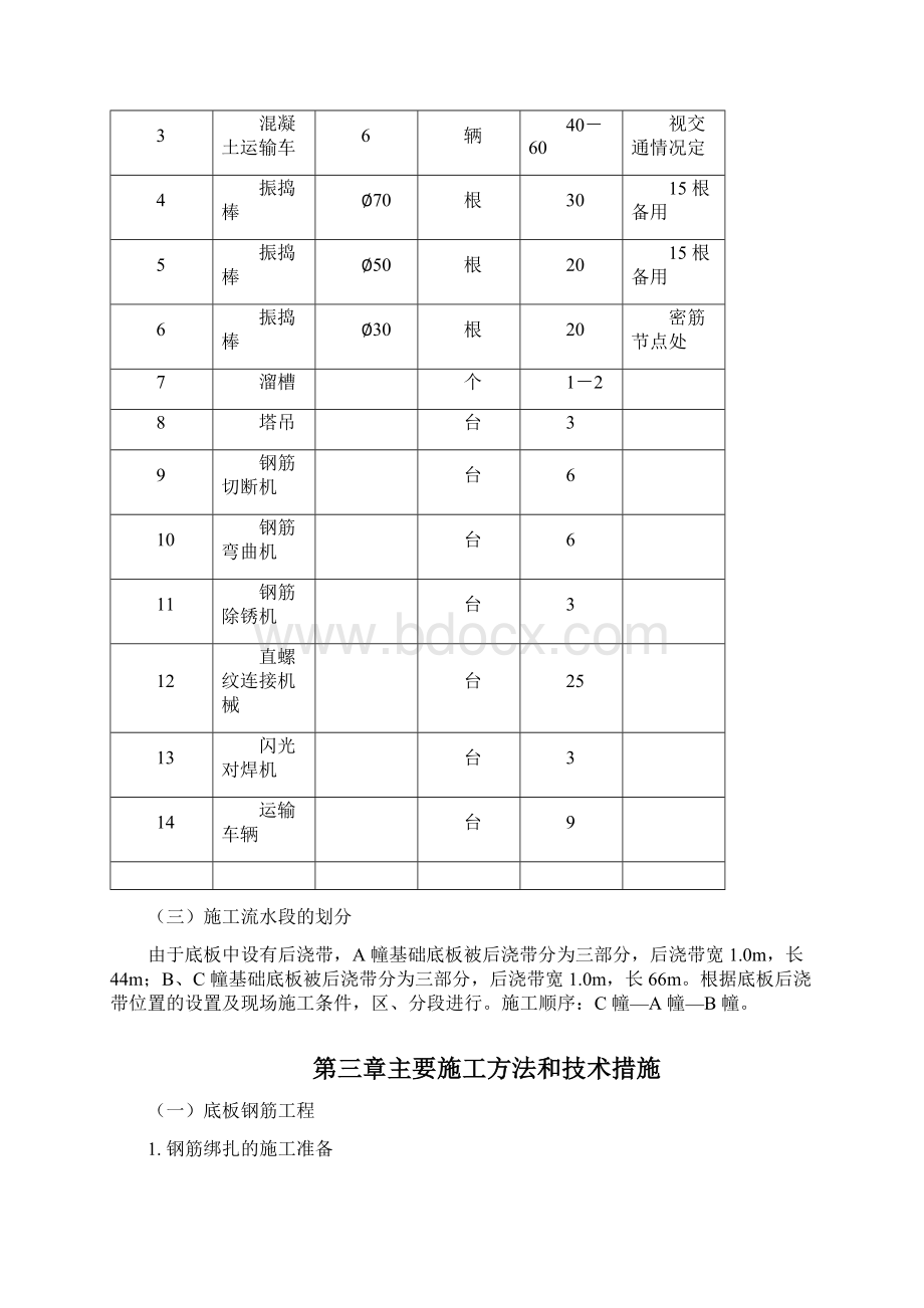 0102 北京SOHO现代城地下室底板施工方案.docx_第3页