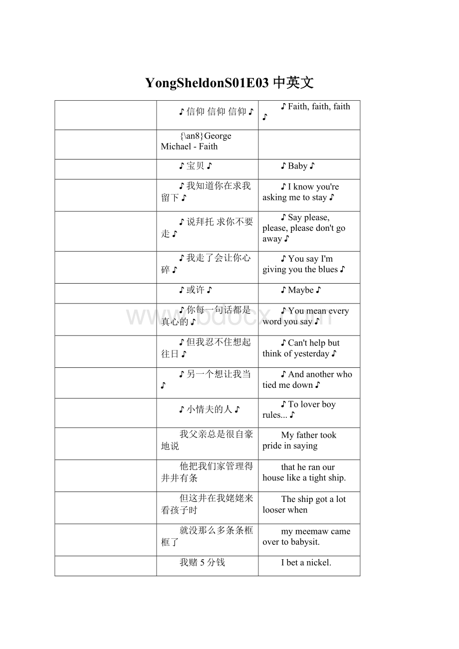 YongSheldonS01E03中英文.docx