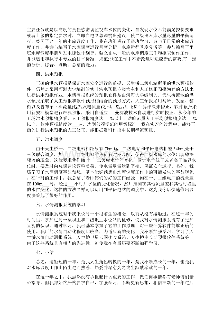 水利个人工作总结报告.docx_第2页