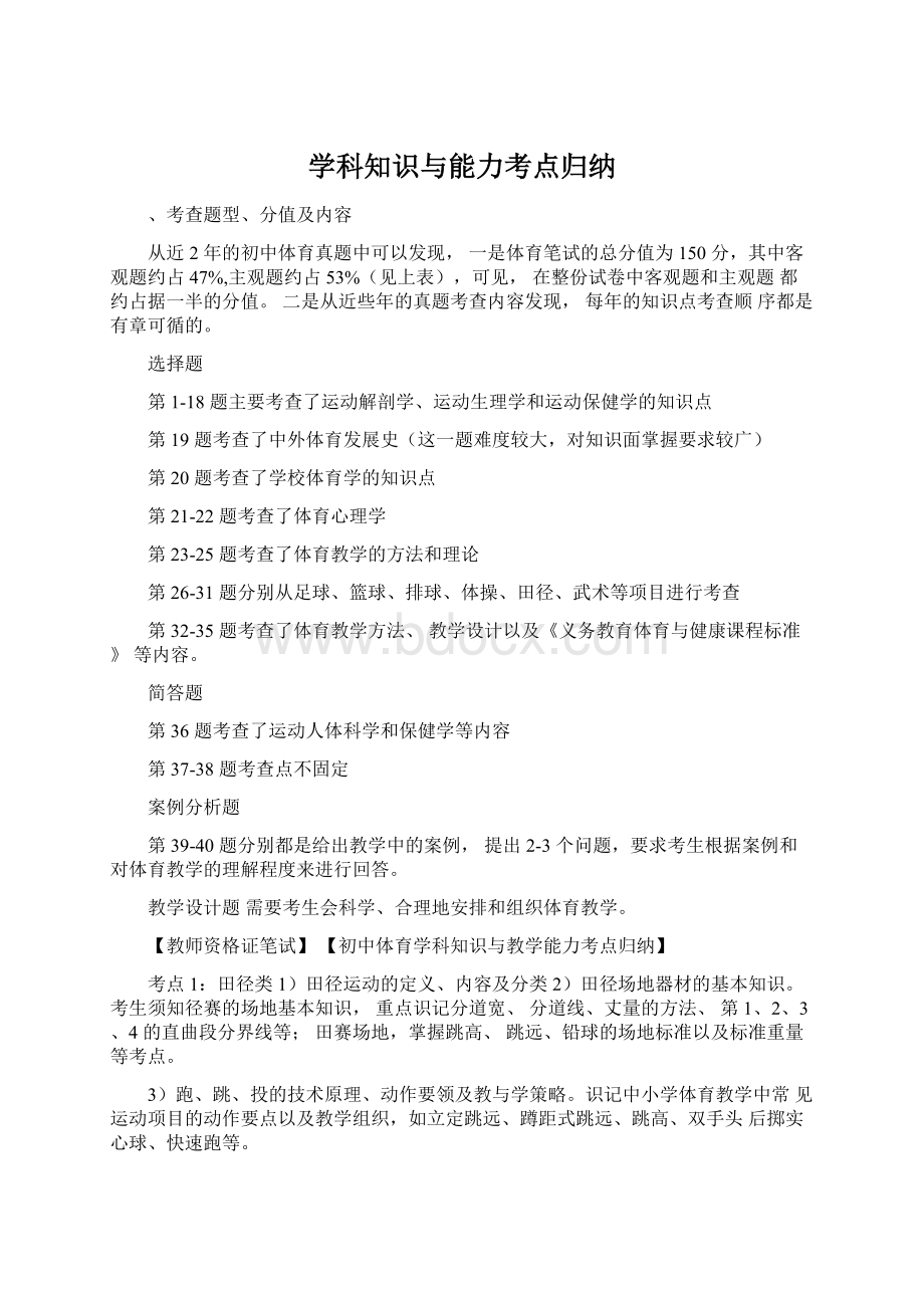 学科知识与能力考点归纳.docx_第1页