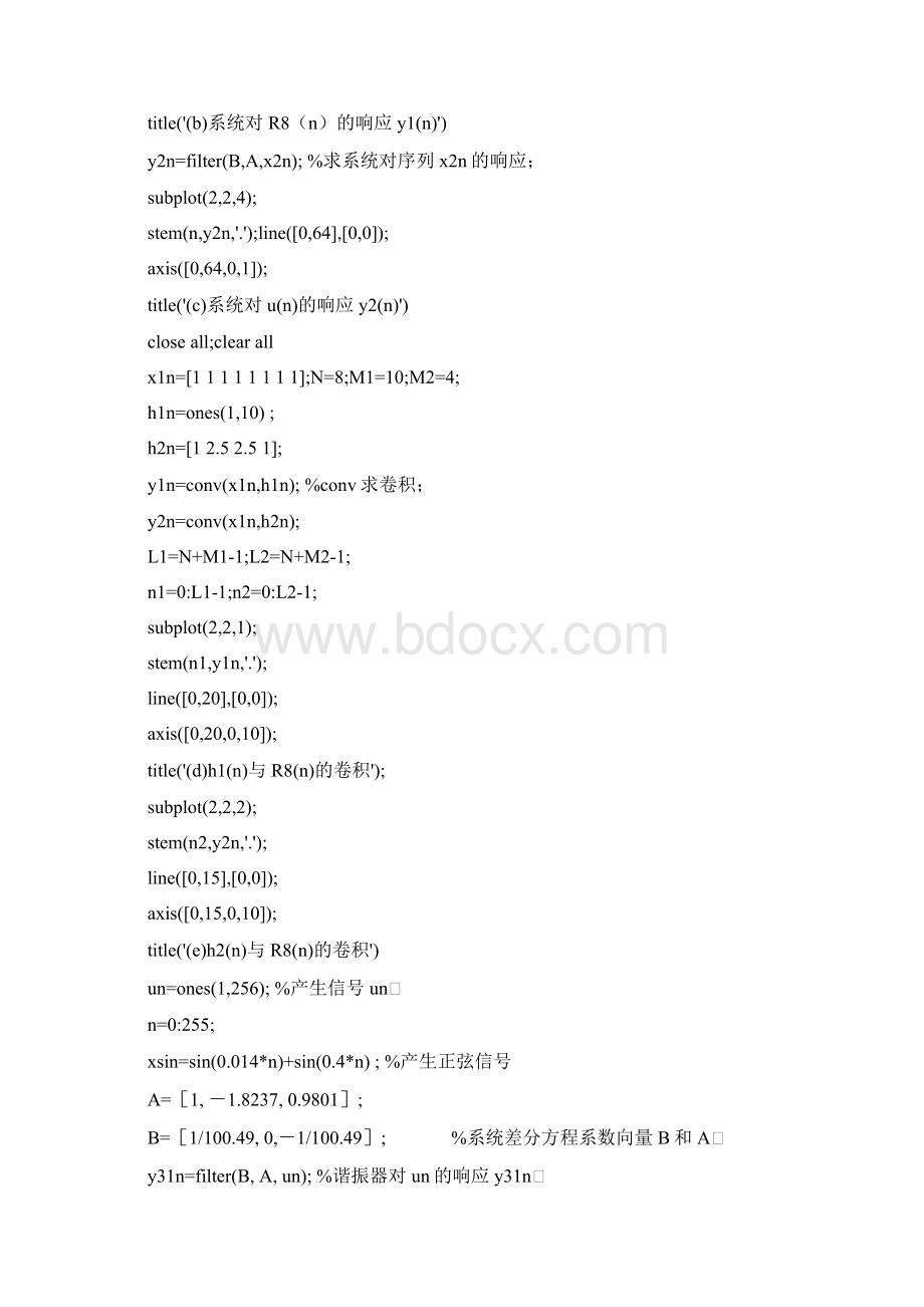 数字信号处理 实验报告 打印Word格式.docx_第3页