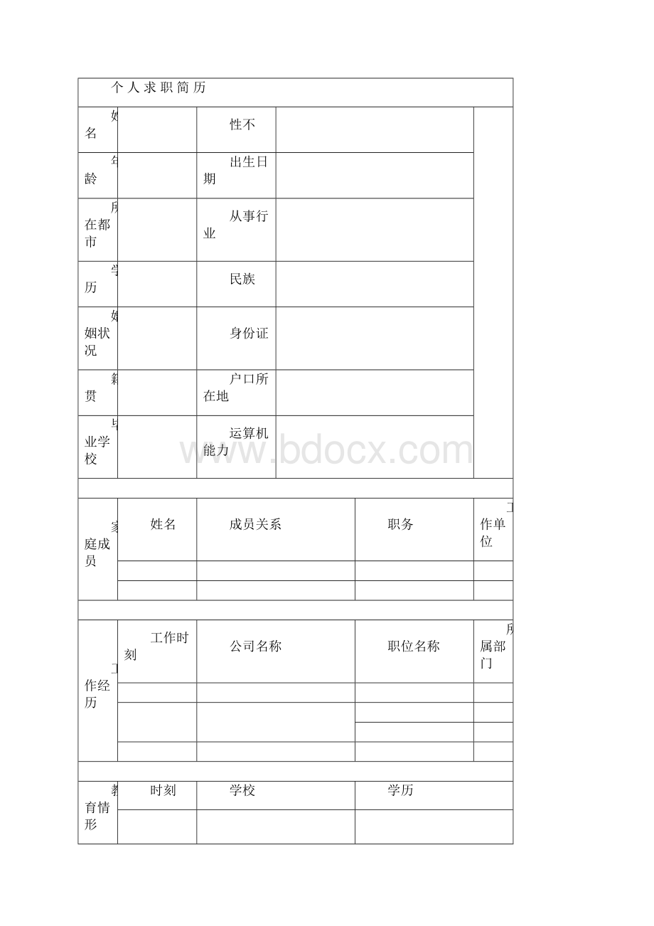 优秀个人简历.docx_第2页