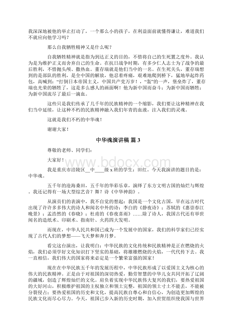 有关中华魂演讲稿九篇Word格式文档下载.docx_第2页