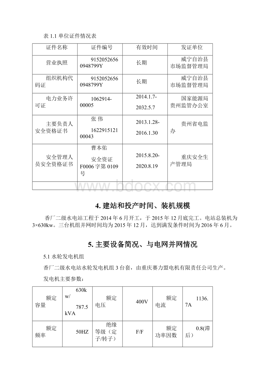 农村水电站安全生产标准化自评报告.docx_第2页