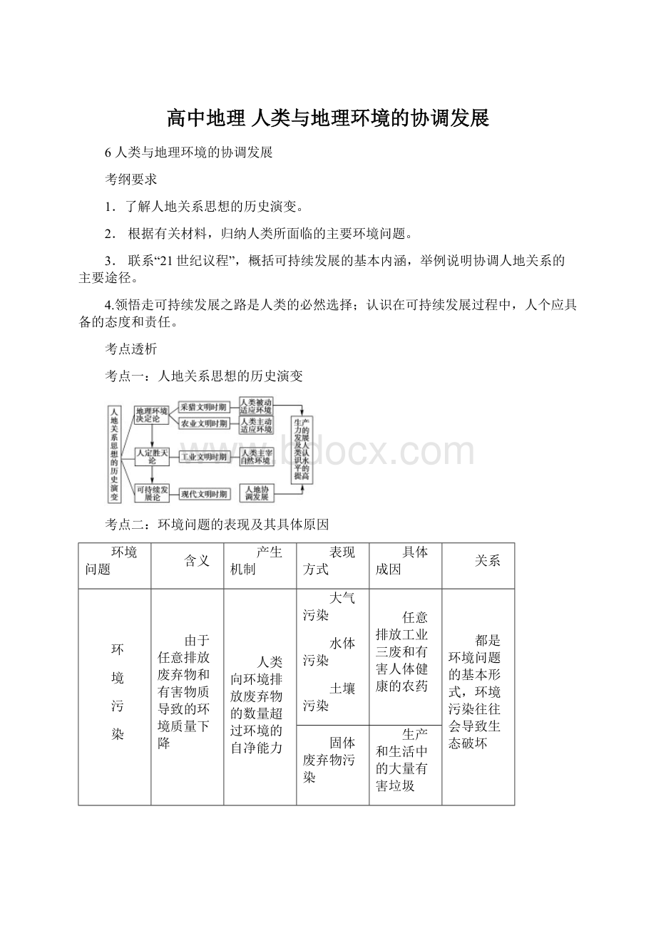 高中地理 人类与地理环境的协调发展.docx