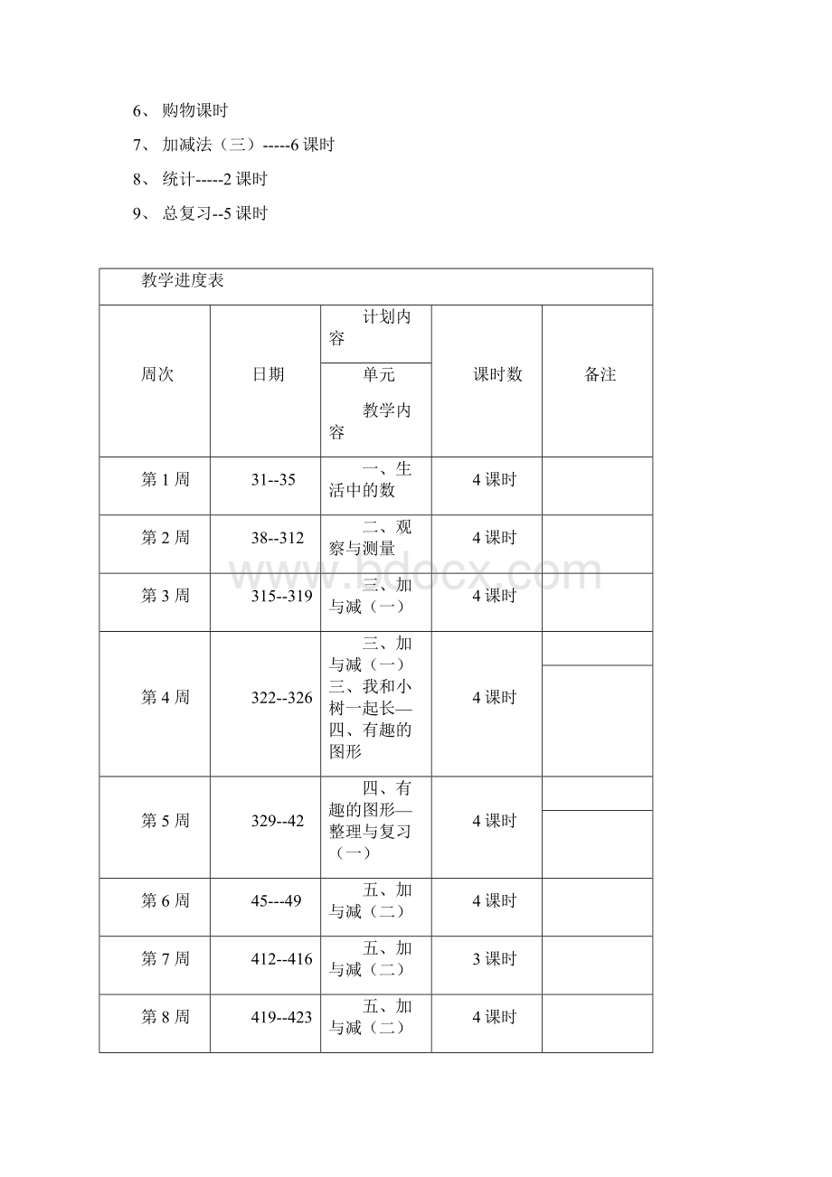 小学一年级下册数学全册教案北师大版.docx_第2页