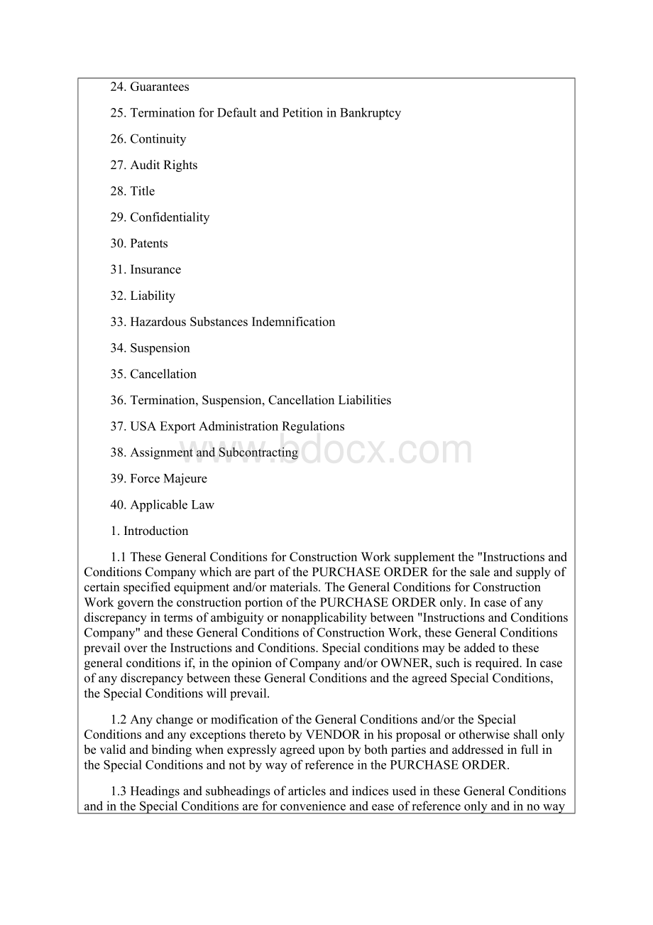 国外工程现场管理规范性文件供货与安装的一般条款G.docx_第2页