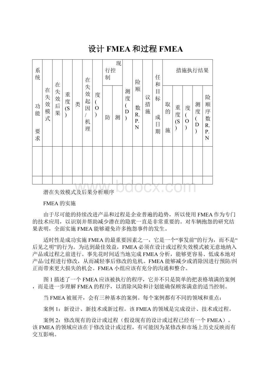 设计FMEA和过程FMEAWord文档格式.docx_第1页