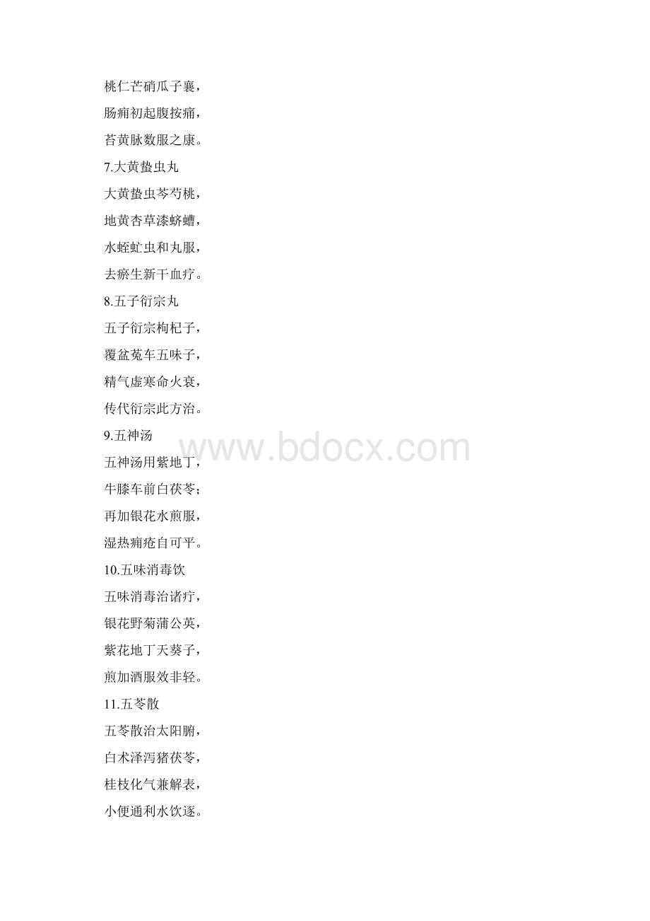 中医外科学重点方歌Word格式.docx_第2页