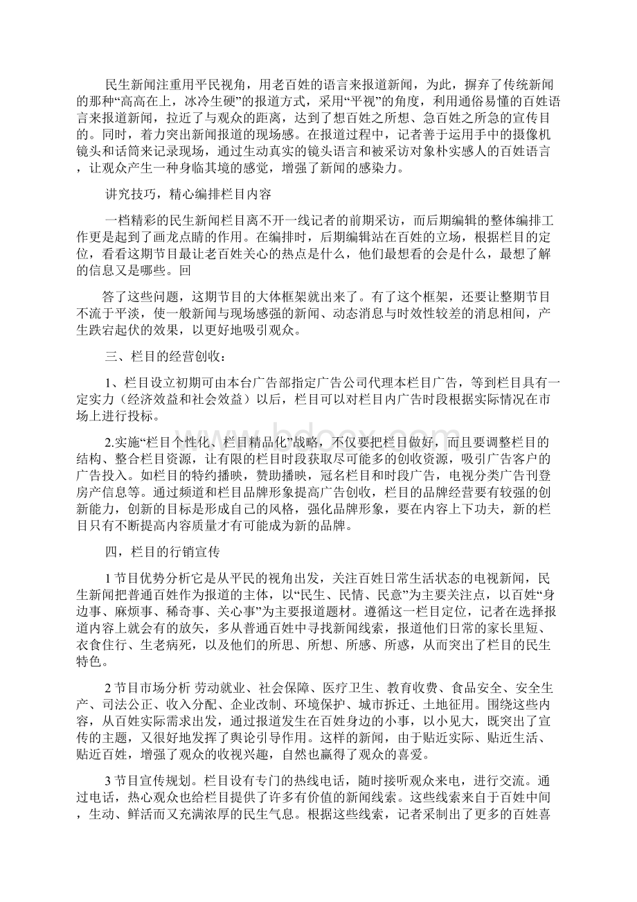 电视新闻报道策划方案Word文档下载推荐.docx_第2页