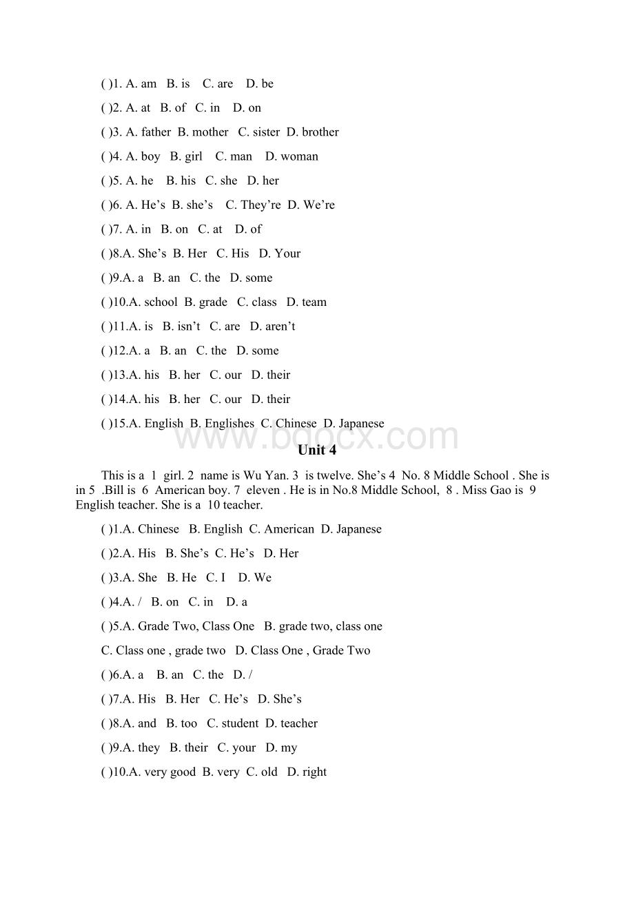 六年级英语完形填空60篇含答案和讲解.docx_第3页