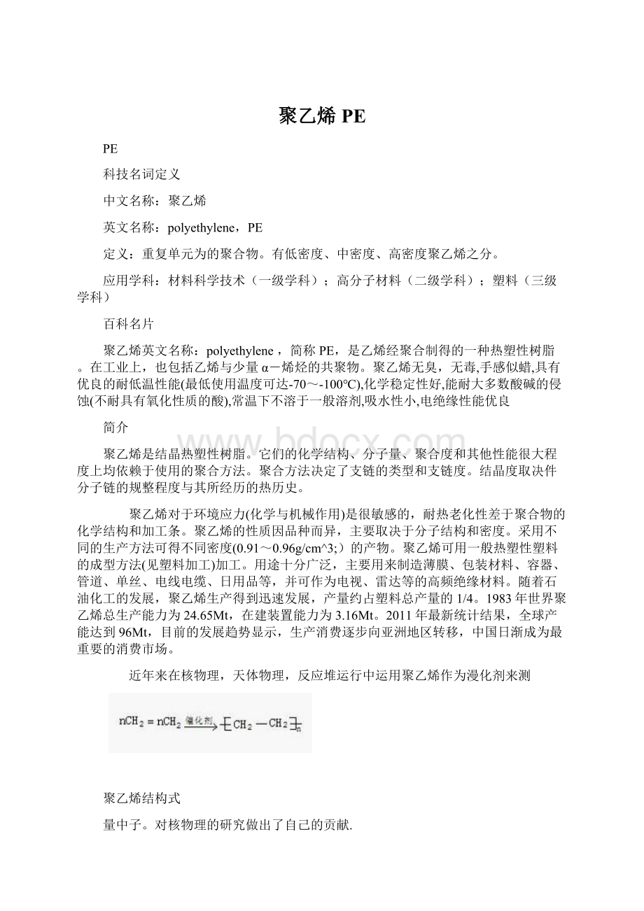 聚乙烯PE文档格式.docx