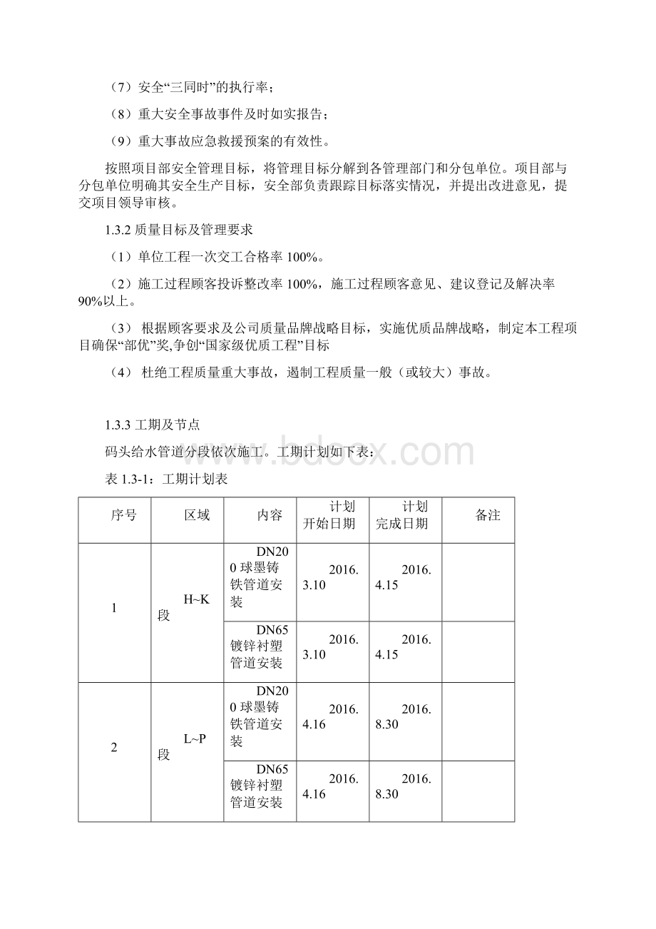 码头给水管道工程施工方案Word文档下载推荐.docx_第3页