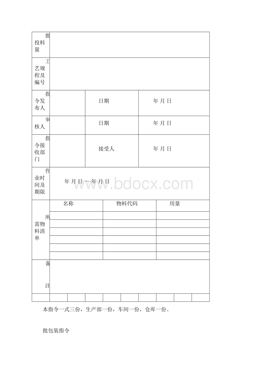 药品生产指令制定和执行管理制度Word下载.docx_第3页