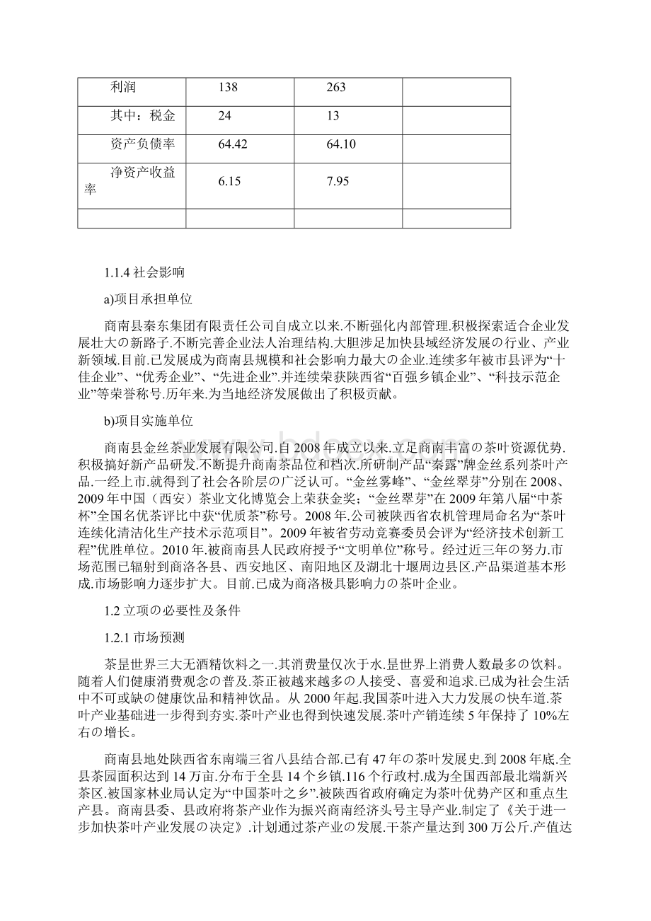 申报稿年产10万公斤茶叶加工扩建工程项目建议书.docx_第3页