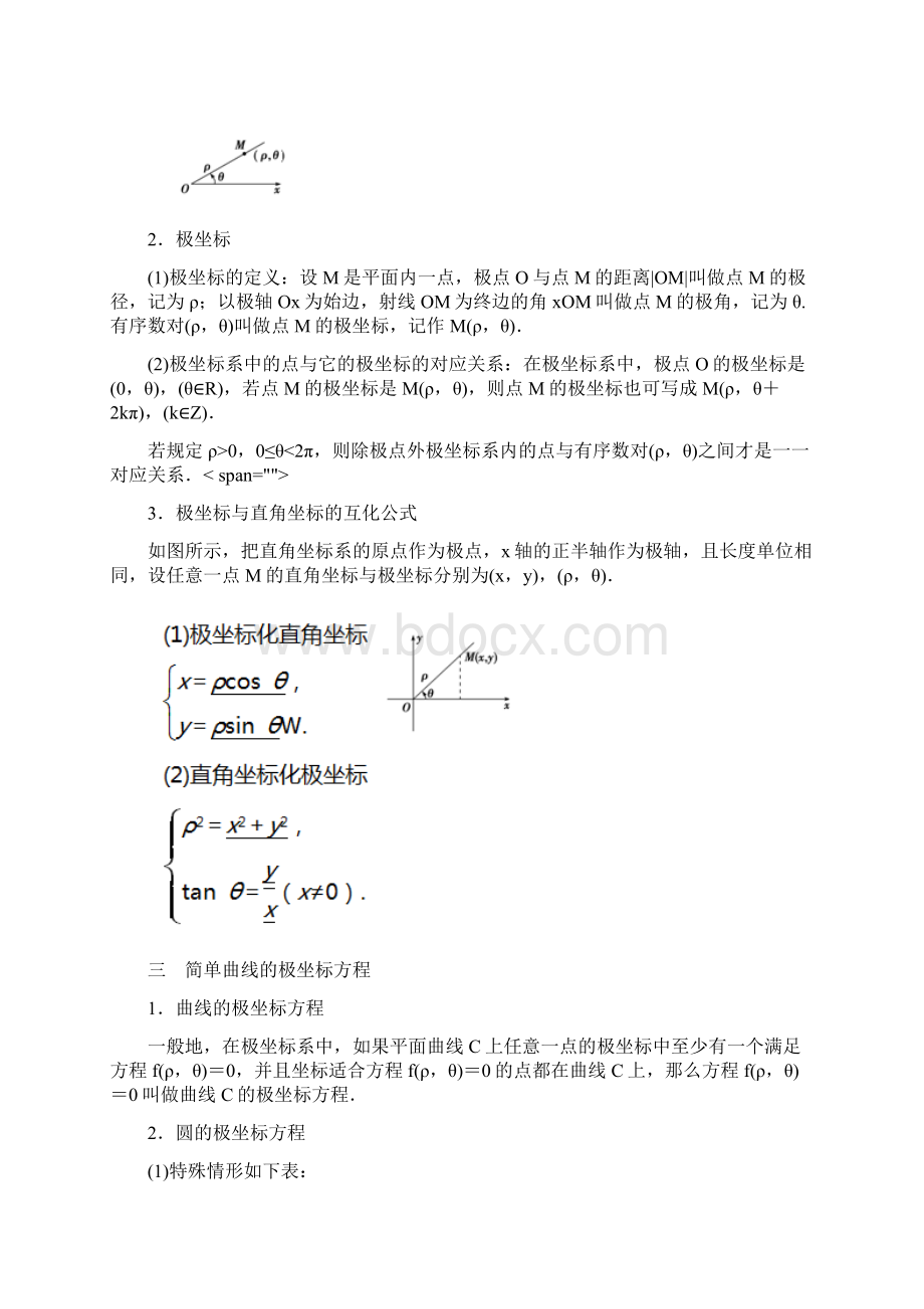 高考数学坐标系与参数方程知识点总结.docx_第3页