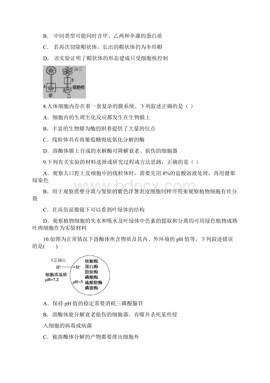 湖北省宜昌市部分示范高中教学协作体届高三生物下学期期中试题Word下载.docx_第3页