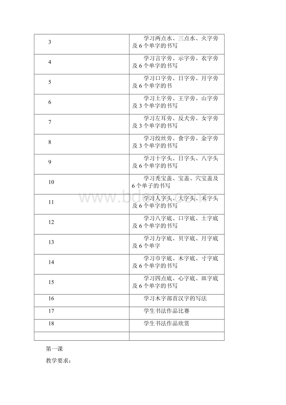 小学二年级书法社团教学计划.docx_第2页