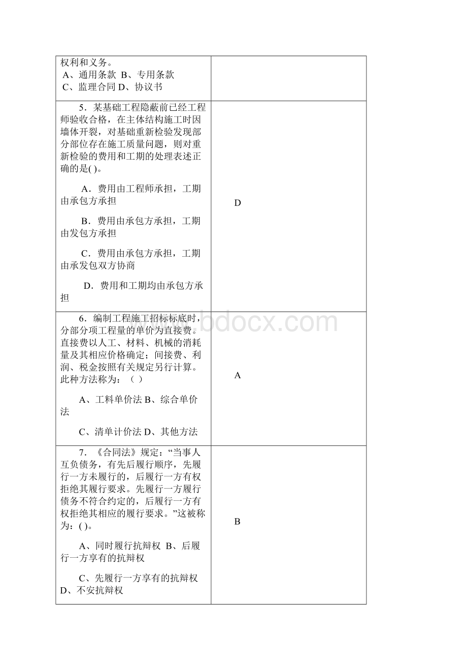 建设工程招投标与合同管理模拟试题.docx_第2页