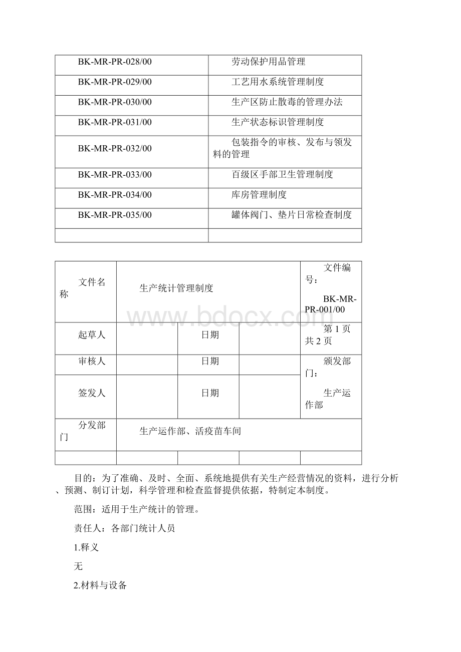 生物疫苗全套生产管理制度SOP.docx_第3页