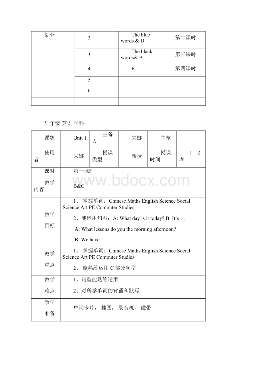 苏教版英语B全册教案转Word格式文档下载.docx_第2页