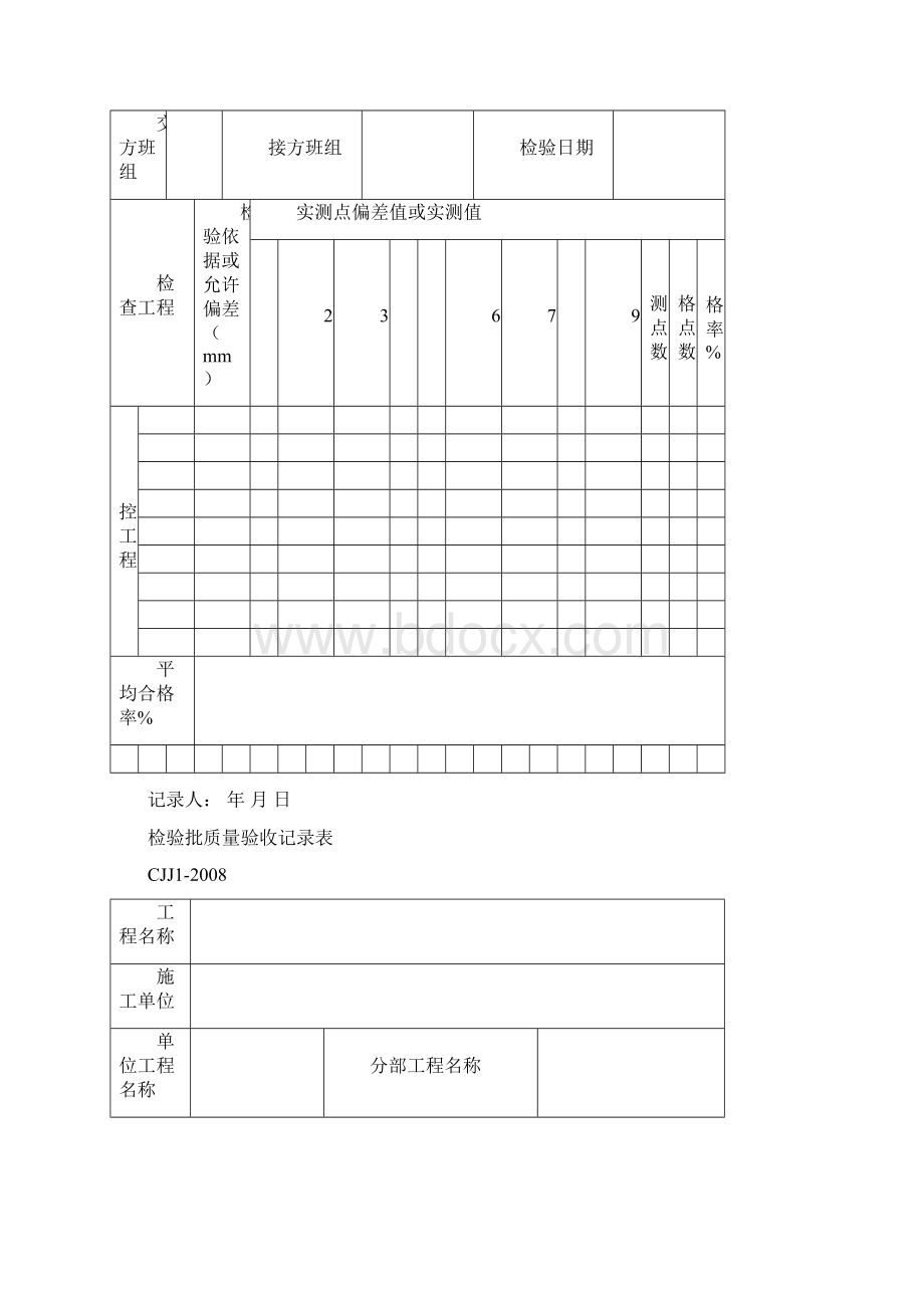 G类质量验收用表G质量验收通用表格Word下载.docx_第3页