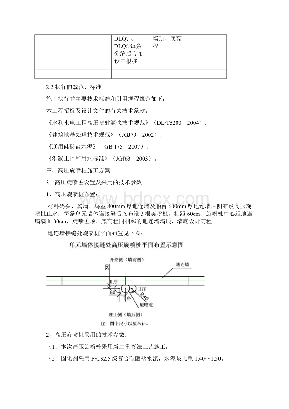 高压旋喷桩施工解决方法施工现场Word文件下载.docx_第2页