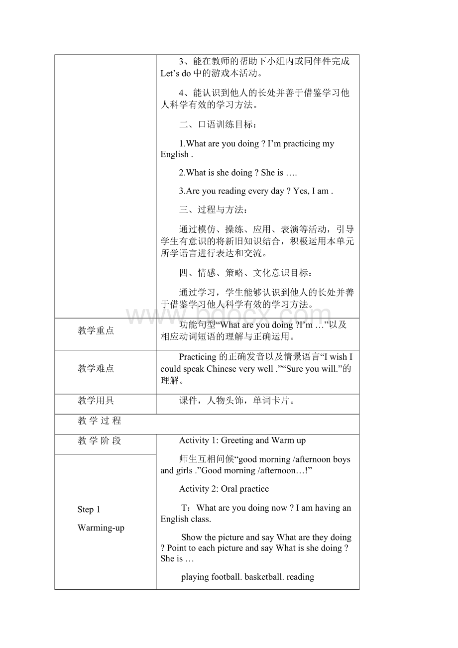 Unit1Whatareyoudoing教案.docx_第3页