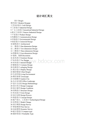 设计词汇英文.docx