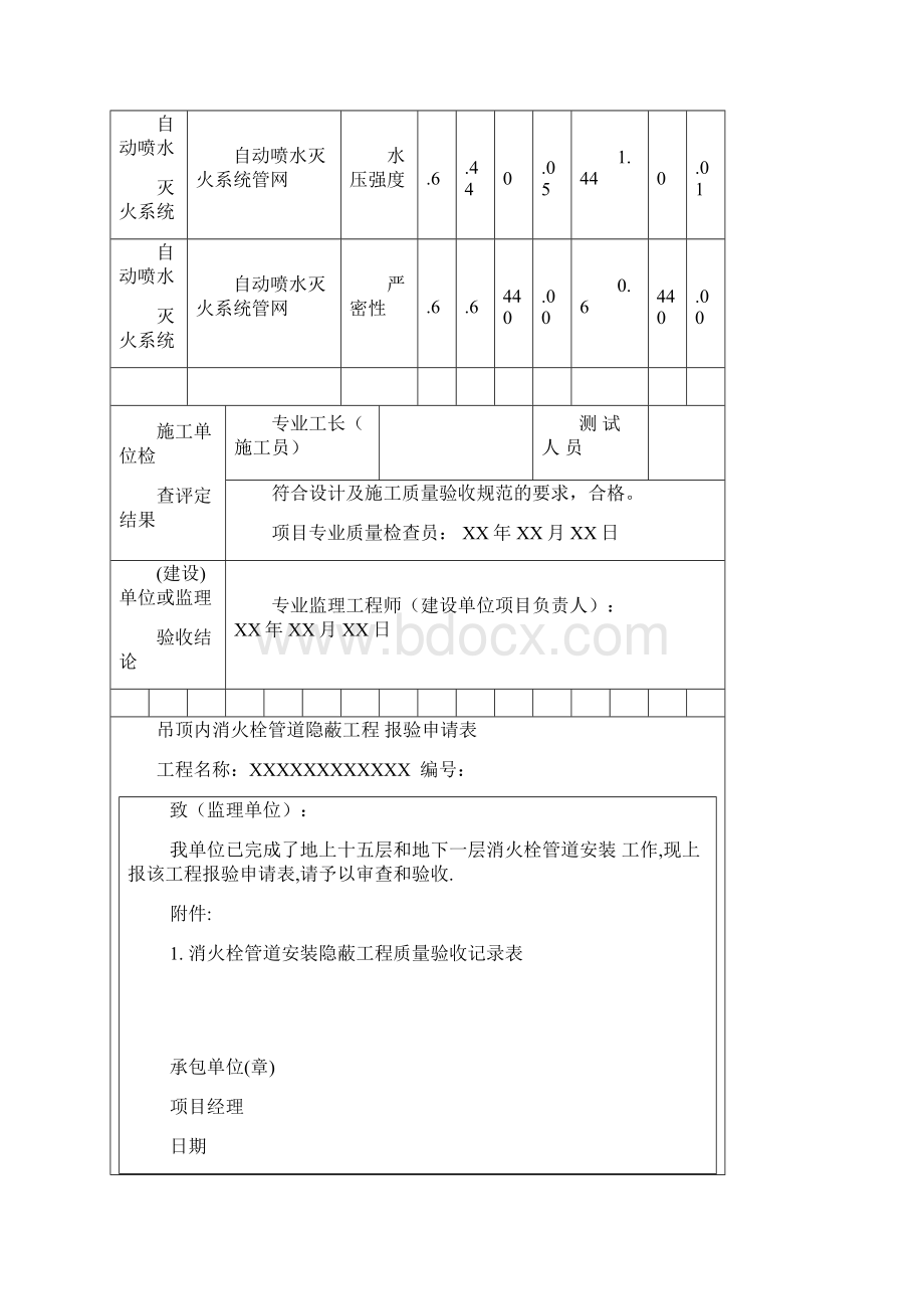 吊顶消防隐蔽工程验收记录表.docx_第3页