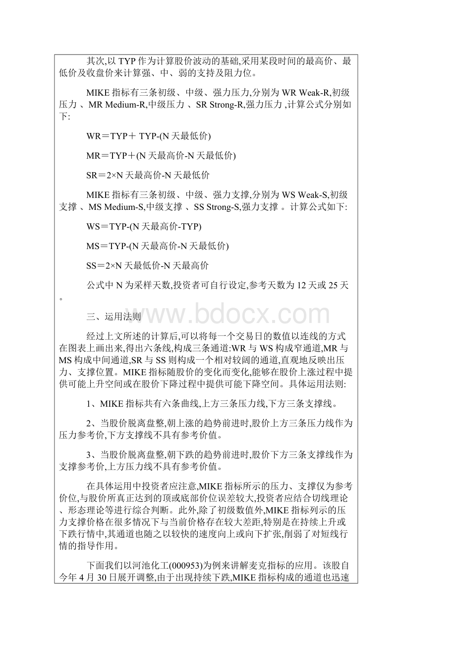 股票各种技术指标大全Word格式文档下载.docx_第2页