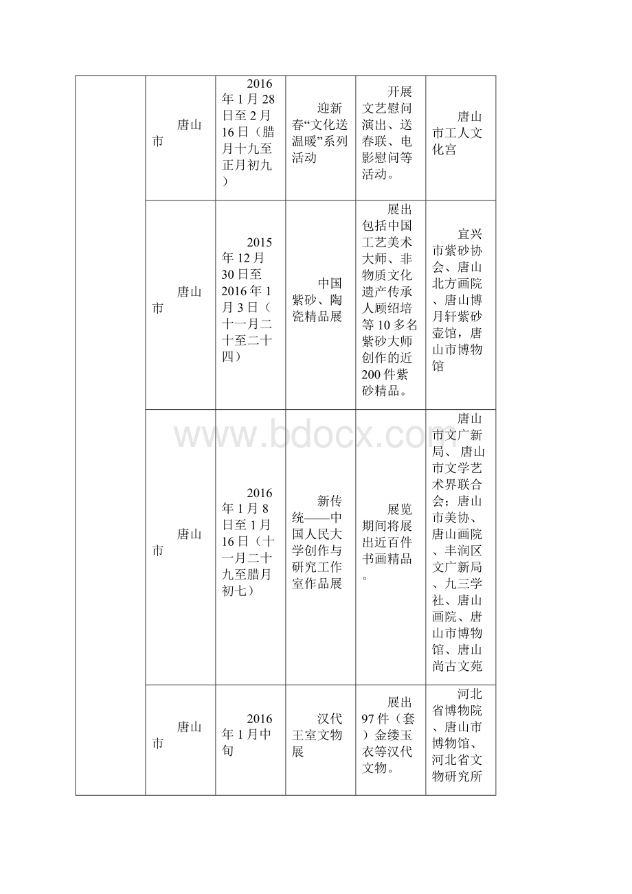 春节元宵节期间重点群众文化活动统计表文档格式.docx_第2页